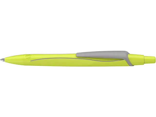 Stylo à bille Schneider Reco jaune néon/couleur écriture bleue