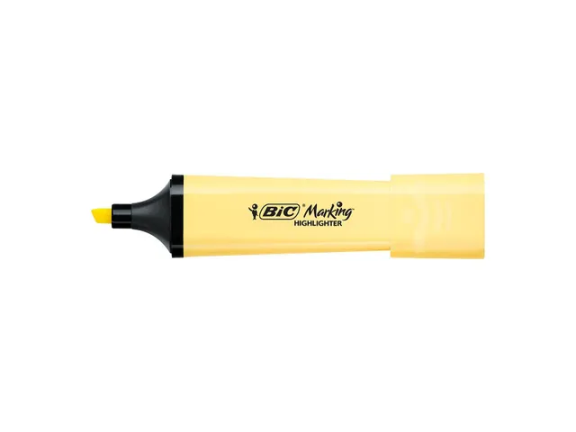 Markeerstift Bic blister à 4 pastelkleuren