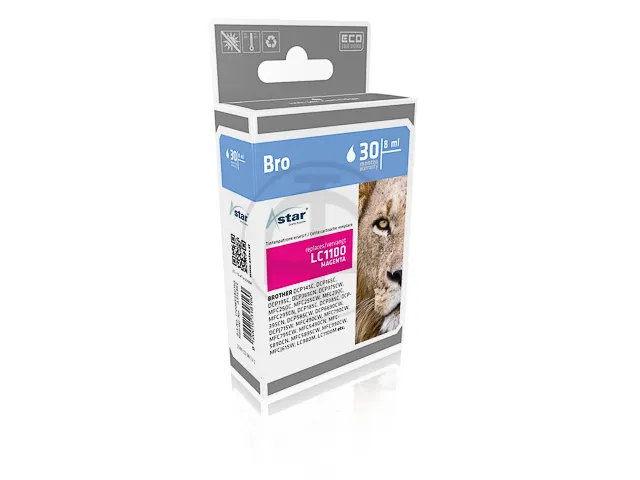 AS15982 BROTHER LC1100M DCP/MFC Inkt magenta rebuilt 325pag 5,5ml