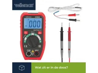 Kleine Robuuste Digitale Multimeter - CAT III - 600 V - 7 Functies - 8