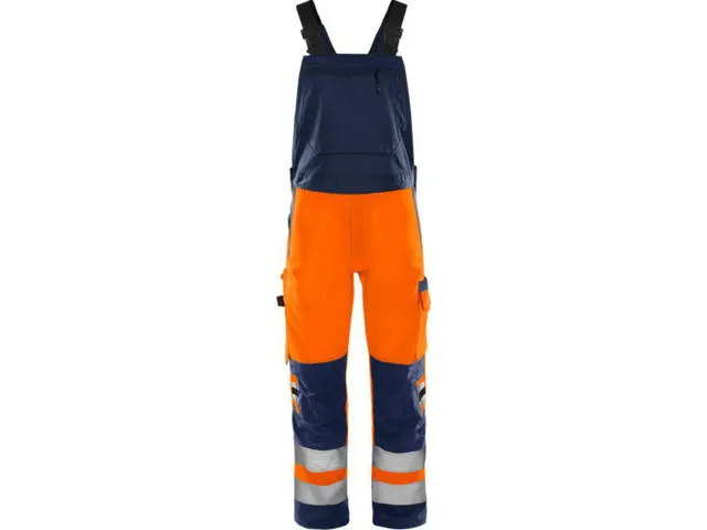Fristads 1030 Amerikaanse overall voor P/COT, fluo oranje/marineblauw,