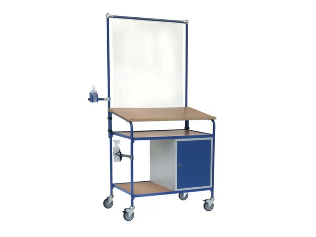 Mobiele lessenaar,m. hygiëne-uitrusting,HxBxD 2305x1105x659mm,m. kast