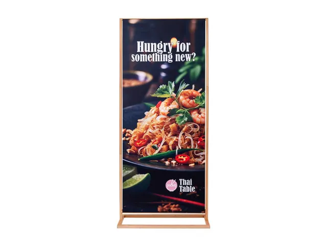 Banner Stand Rustiek 85x200cm Beukenhout Frame