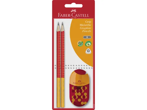 potlood Faber-Castell Grip 2001 met puntenslijper op BC