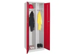 kleding-/wasgoedkast,HxBxD 1800x600x500mm,RAL7035,front RAL5012