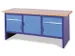 établi,HxlxP 845x2000x700mm,RAL7035,face avant RAL7035