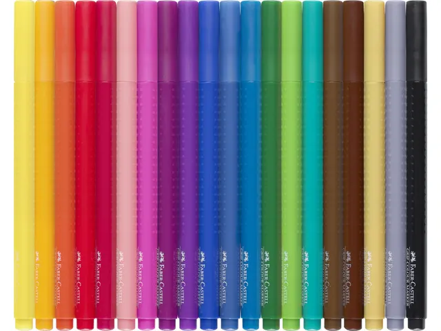 viltstiften Faber-Castell GRIP Colour etui 20 stuks