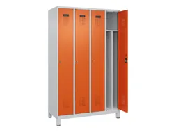 locker voor scheiding van kleding,HxBxD 1950x1200x500mm,4vak
