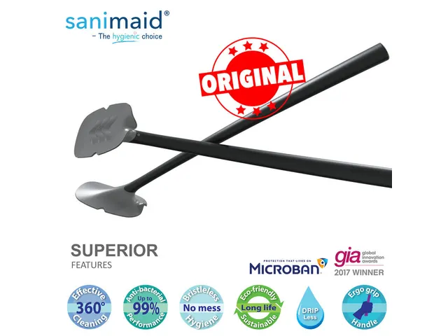 Sanimaid Paris Cleaner toilette Noir avec support mural