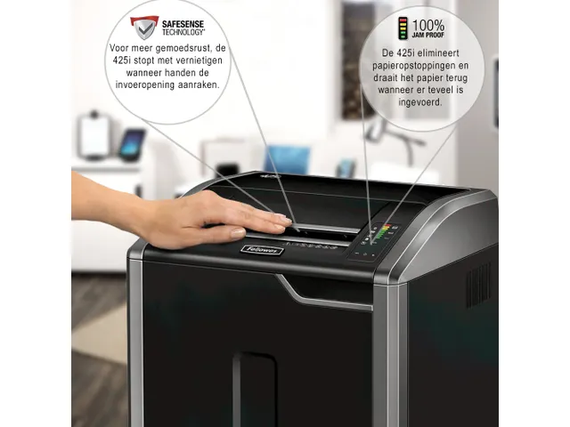 Papiervernietiger Fellowes 425i P-2 Stroken