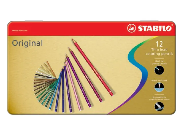 Crayon de couleur STABILO 8773 Original assorti boîte 12 pièces