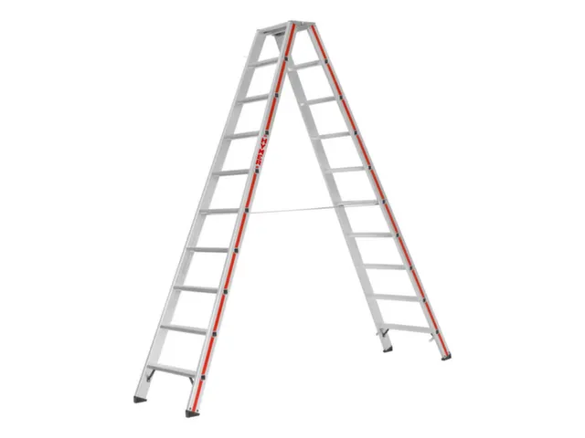 escabeau industriel,double face,2x10marches,Hauteur 1,85m