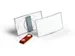 Badge Durable 8123 convexe avec aimant 40x75mm