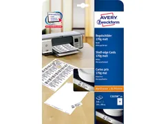 Avery Zweckform schapkaarten 38x105mm Mat Wit 350 stuks