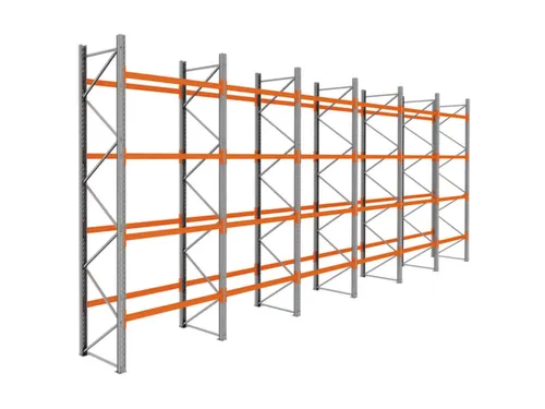palletstelling,basis+5xaanbouw,HxBxD 4620x11650x1100mm,vakl. 3000kg