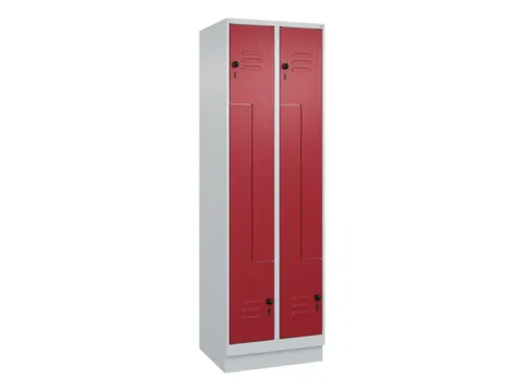 Z-garderobekast,HxBxD 1950x600x500mm,vak B 150/300mm,draaigrendel