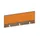 baliepaneel,v. bureau,aanbouw achter,B 1200mm,NT-cherry,BN3005-geel