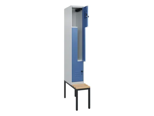 Z-garderobekast,HxBxD 2120x300x815mm,2vak,vak B 300mm,draaigrendel