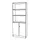 combikast,HxBxD 2004x800x420mm,4xhouten vloer,5ordnerhoogte,romp wit