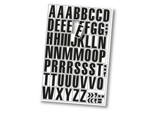 veldmagneet voor stelling,letters A-Z,DIN A4,H 43mm,magneetfolie
