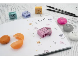 Puntenslijper Eberhard Faber Animal op blister assorti kleuren - 3