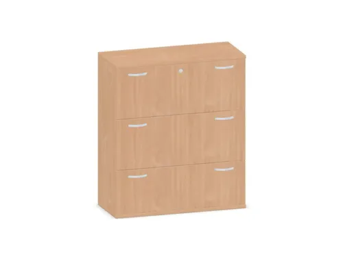 Hangmappenkast 1150X1000X430Mm 3Hangmappenframes Beuken
