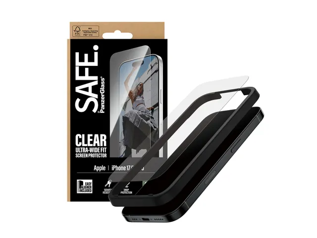 PanzerGlass SAFE. by Screen Protector iPhone 17 | iPhone 16 Pro | U