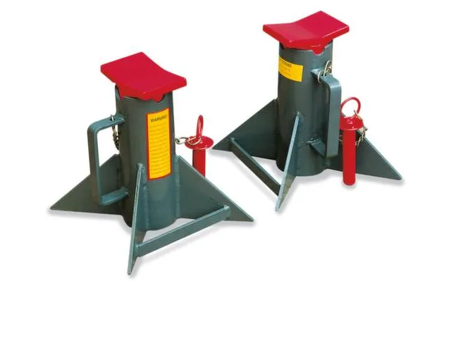 Hydraulische Krik Voor Zware Lasten Hefvermogen 4T Incl. 2Steunbokken