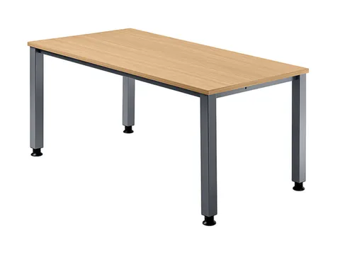 In hoogte verstelbaar bureau,HxBxD 680-760x1600x800mm,blad beuken