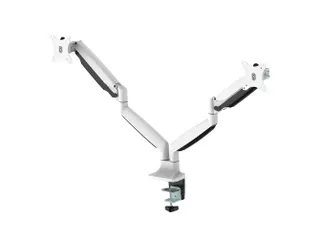 Newstar Monitorarm 2 Schermen 32 Inch Gasveer Wit - 2