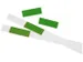 Etiquette enfichable 27x76mm Plastique Vert Transparent