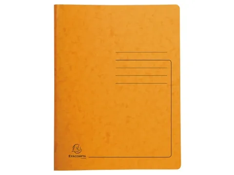 Map glanskarton 355g met veer A4 oranje