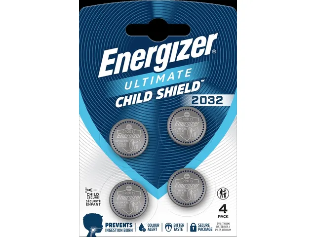 Energizer Ultimate CR2032 Lithium Knoopcel 3V Triple Safety 4 stuks