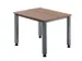 In hoogte verstelbaar bureau,HxBxD 680-760x800x800mm,blad notenboom