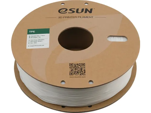 eSUN 3D printer Filament eLastic TPE-83A 1,75mm Natural 1kg