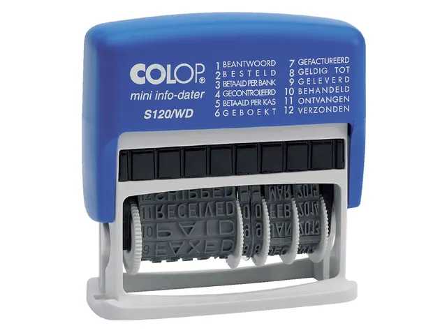 Woord-datumstempel Colop S120 mini info-dater 4mm