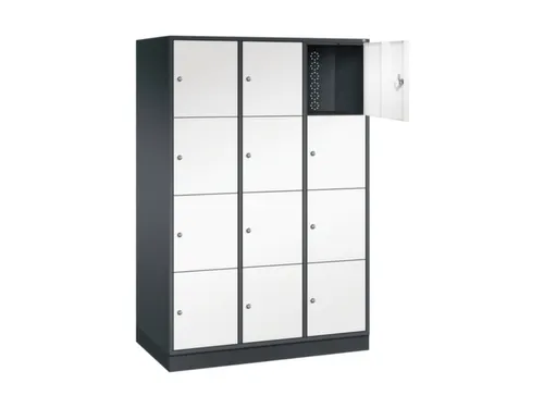 grootvolume-lockersysteem,HxBxD 1950x1220x600mm,3x4vakken,cil.-slot