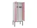 locker voor scheiding van kleding,HxBxD 2120x800x500mm,2vak