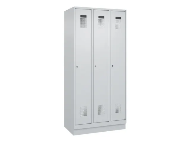 locker voor scheiding van kleding,HxBxD 1950x900x500mm,3vak