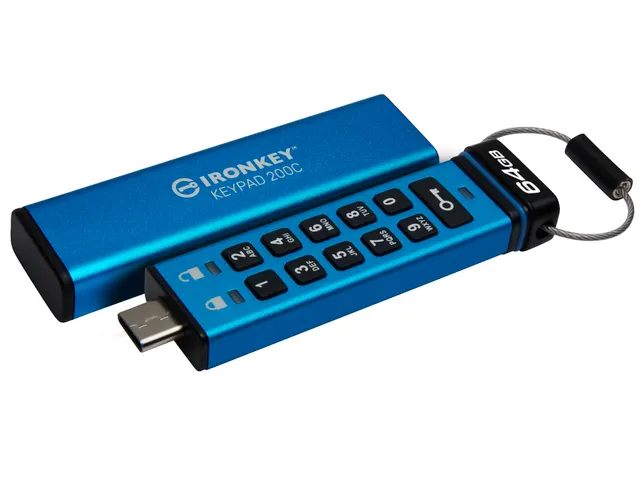 IronKey Keypad 200C USB-C de 64 Go, FIPS 140-3 niveau 3 AES-256