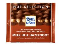 Chocolade Ritter Sport melk-hele hazelnoot 100gr