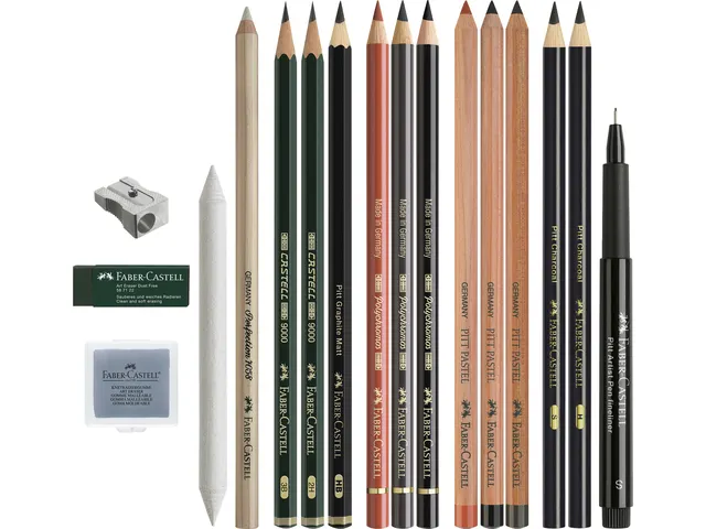 Pitt Monochrome Faber-Castell discovery set dry art materials