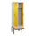 locker met bank,voor scheiding van kleding,HxBxD 2120x600x815mm,2vak