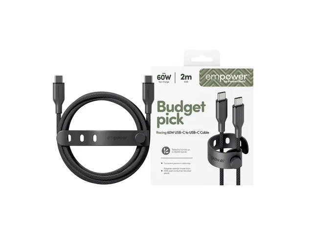 PanzerGlass empower by Racing 60W USB-C to USB-C Cable | USB 2.0