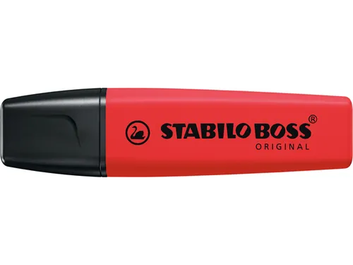 Markeerstift STABILO Boss 70/48 echt rood blister 1 stuk