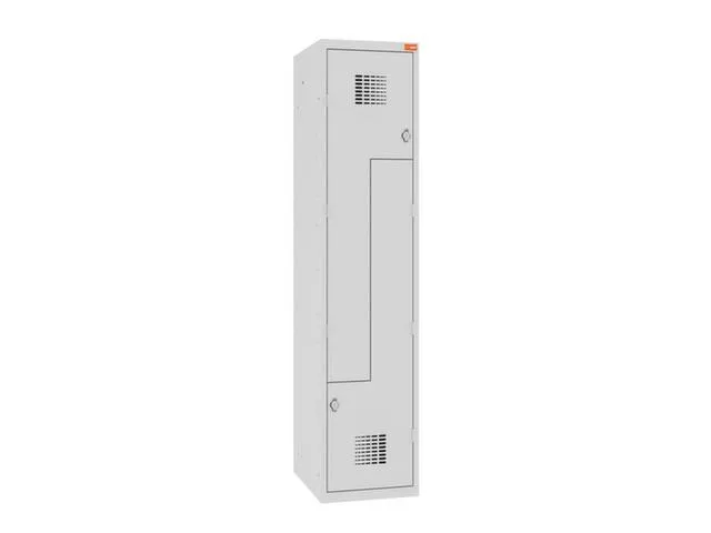 armoire vestiaire Z HxlxP 1800x400x500mm porte-cadenas corps RAL7035