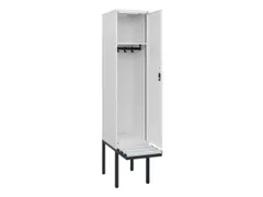 locker met bank,HxBxD 1950x400x815mm,1vak,vak B 400mm,cilinderslot