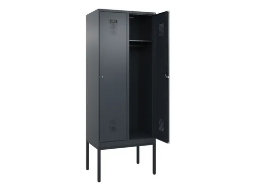 locker,HxBxD 2120x800x500mm,2vak,vak B 400mm,cil.-slot,voetonderstel