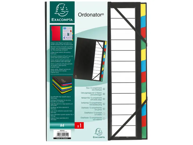 Sorteermap Ordonator Harmonika 12vak zw.