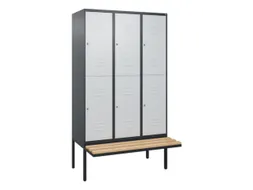 Dubbeldekse dekenkist,HxBxD 2120x1200x815mm,3x2vak.,vak B 400mm